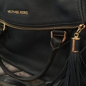 Michael Kors Navy Blue Leather Bag